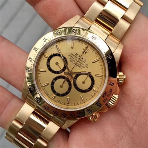 gold rolex daytona watch|18k gold Rolex daytona.